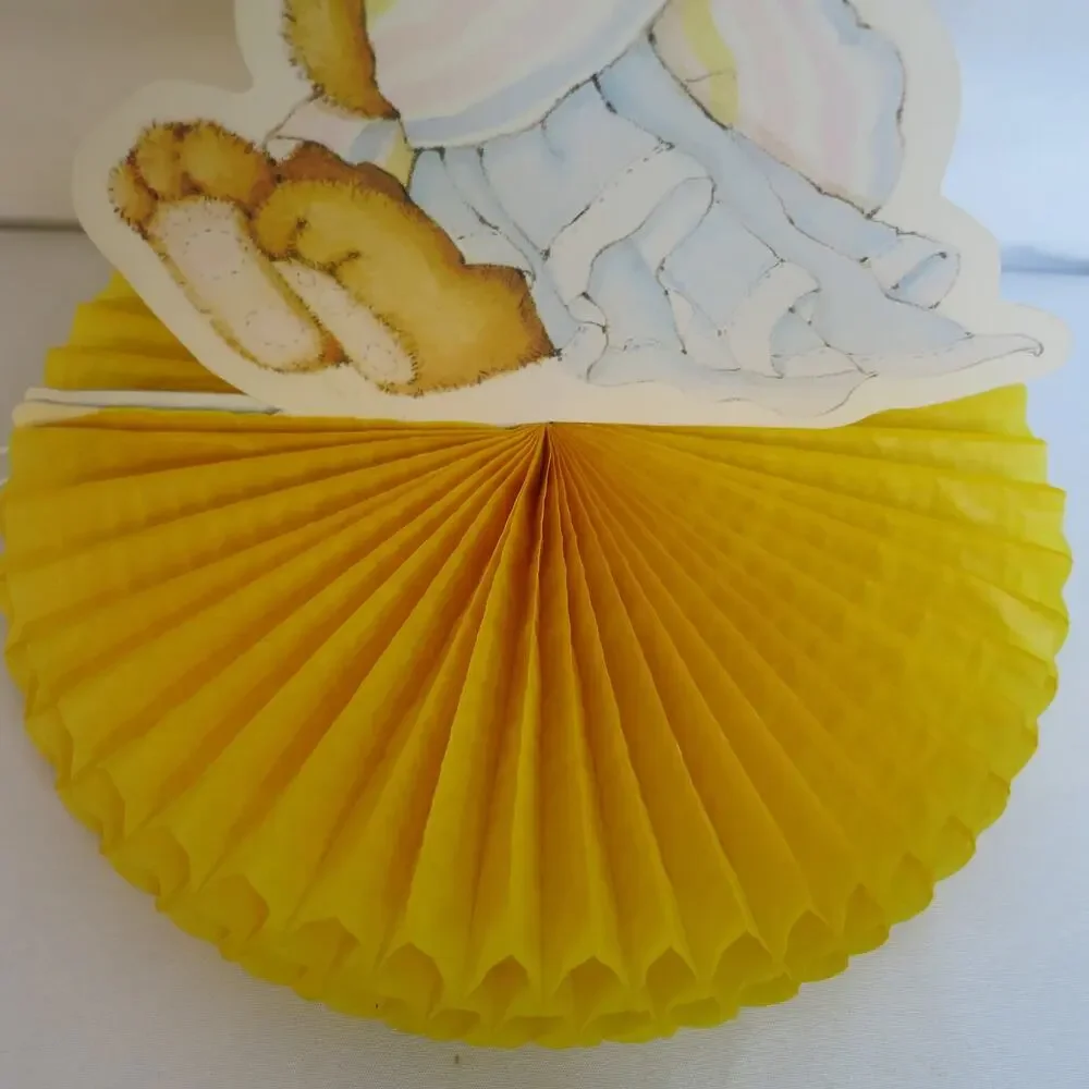 Vintage Teddy Beddy Bear Table Decoration Birthday Shower Honeycomb 80's Morgan